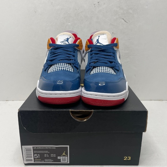 Nike Air Jordan 4 Retro GS “Messy Room/French Blue” 2023 - Picture 2 of 4